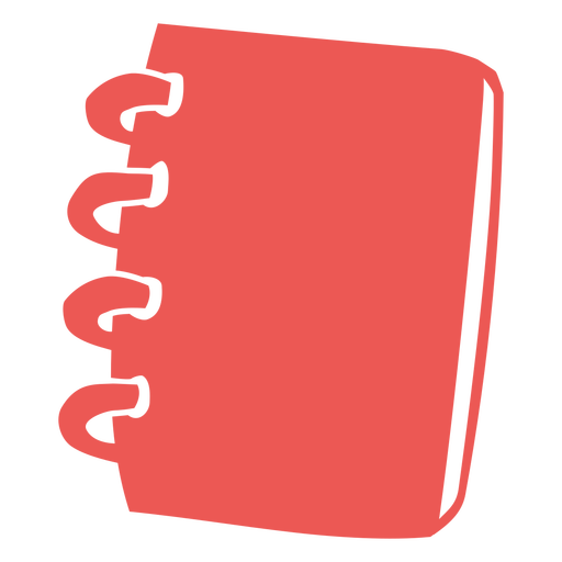 Closed notebook cut out PNG Design