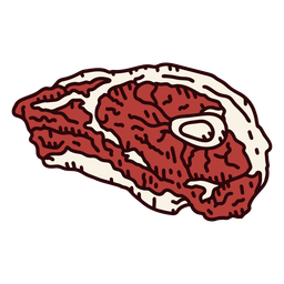 Meat steak illustration PNG Design