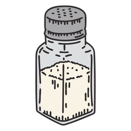 Salt shaker illustration Transparent PNG
