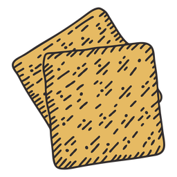 Crackers food illustration Transparent PNG