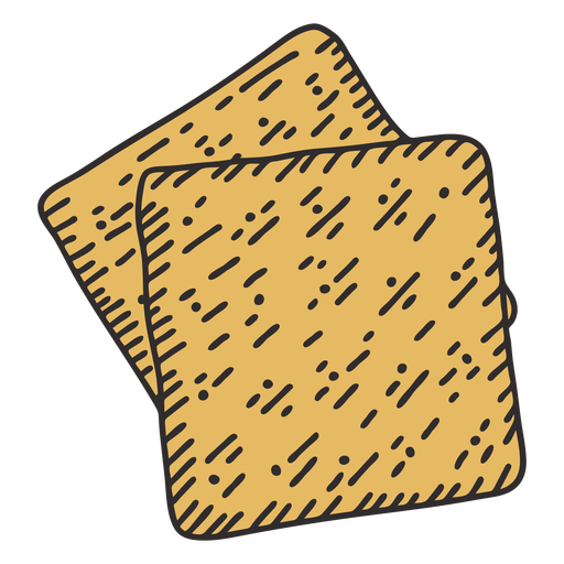 Crackers food illustration