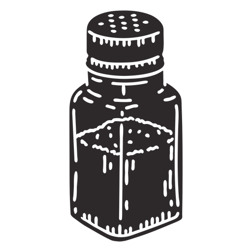 Salt shaker cut-out PNG Design