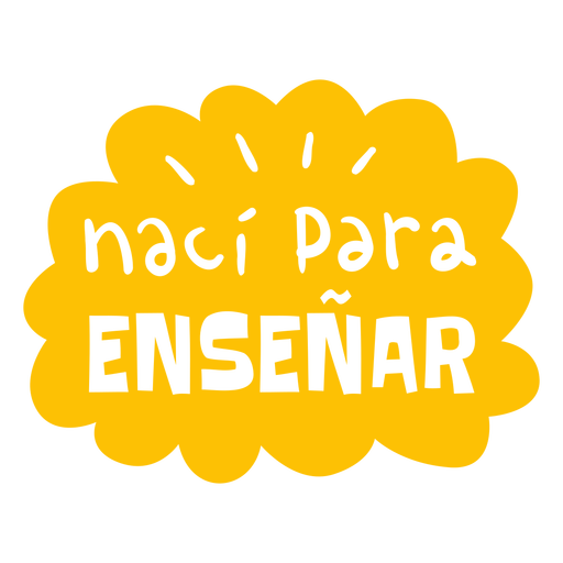 Crachá Naci para enseñar cortado Desenho PNG