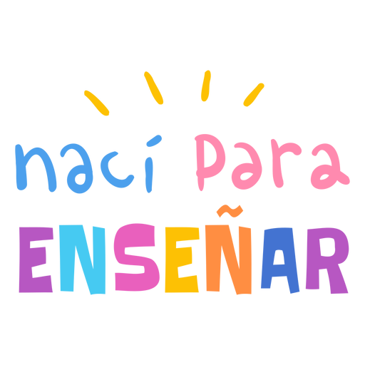 Distintivo Naci para enseñar Desenho PNG