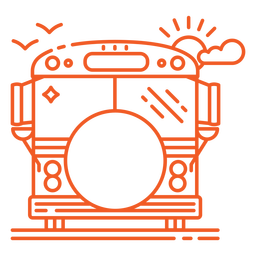 Escuela-EscuelaBus-Uniforme gráfico Monoline-VinylStroke - 3 Diseño PNG