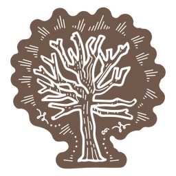 Bare tree cut out Transparent PNG