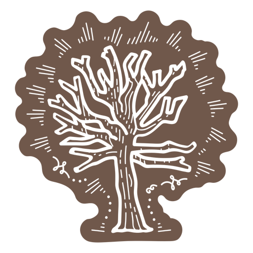 Bare tree cut out PNG Design