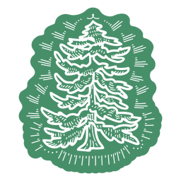 Green pine tree cut out Transparent PNG