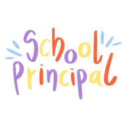 School principal quote PNG Design