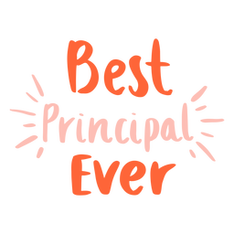 Best Principal Lettering Sign PNG & SVG Design For T-Shirts
