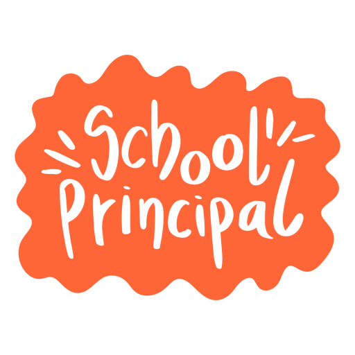 School principal cut out PNG Design