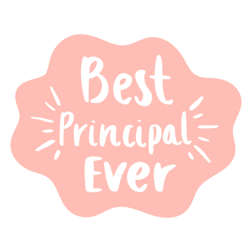 Best principal ever cut out PNG Design