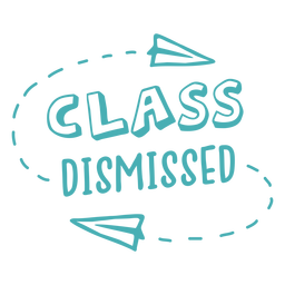 Clase despedido cortar poner Diseño PNG