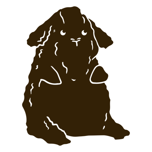 Curly guinea pig cut out PNG Design