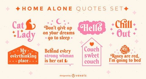 Classy home alone quotes set