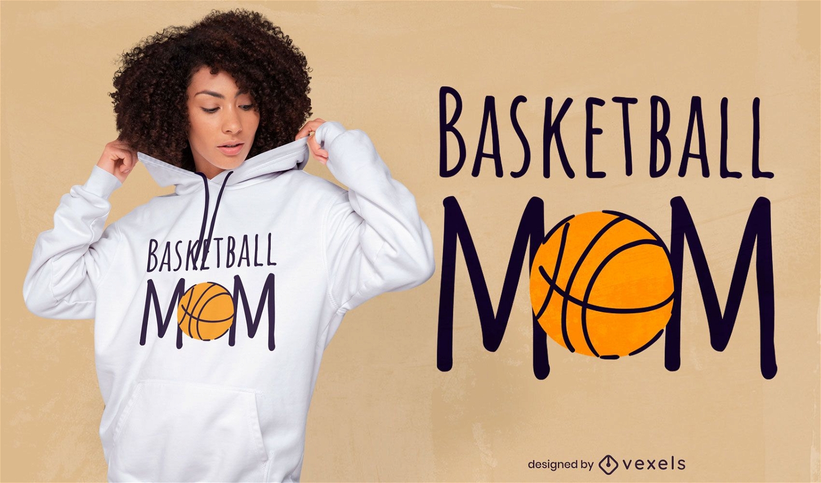 Basketball Sport Mama Zitat T-Shirt Design