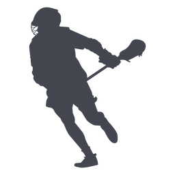 Lacrosse Player With Stick Silhouette PNG & SVG Design For T-Shirts