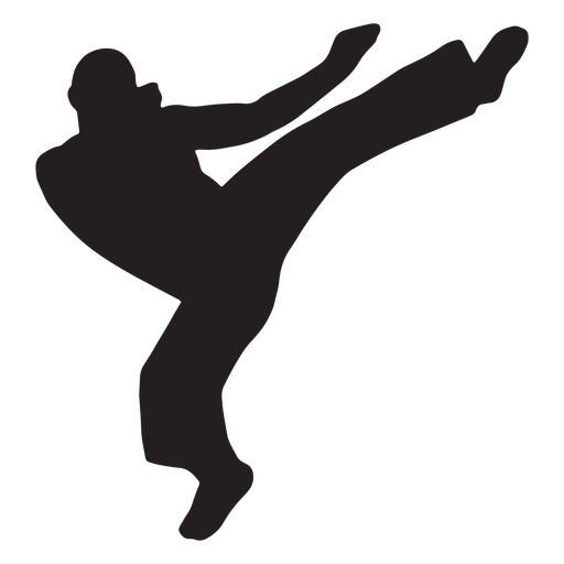 karate silhouette png