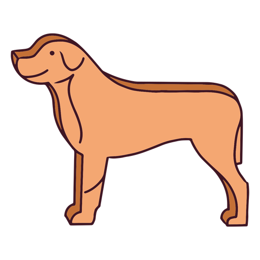 Hundefarbstrich aus Pappe PNG-Design