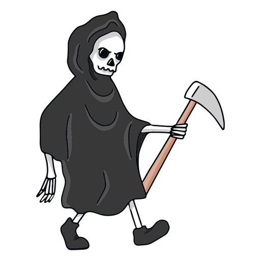 Grim Reaper walking character