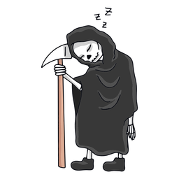 Grim Reaper sleeping character