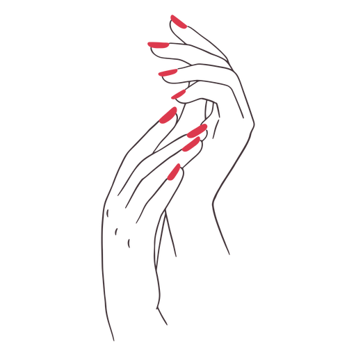 Mani color stroke PNG Design