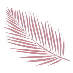 Pink leaf flat Transparent PNG