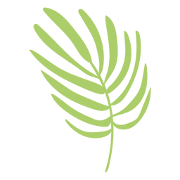 Green leaf flat Transparent PNG