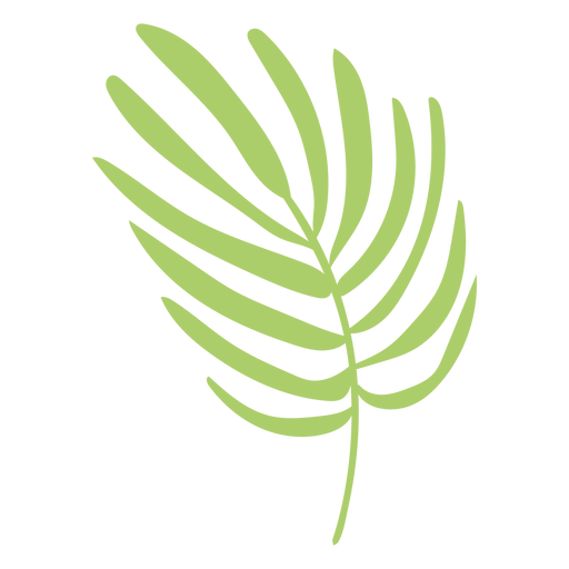 Green leaf flat PNG Design