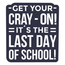SchoolÚltimo día de la escuelaGeoSansSerif - 5 Diseño PNG