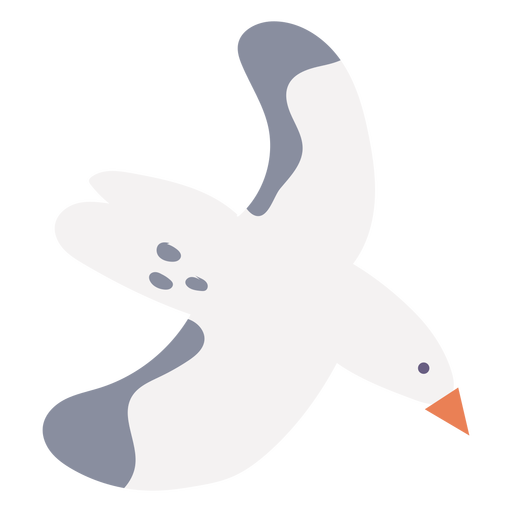 Flying pigeon flat PNG Design