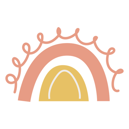 Plano de arco-íris bagunçado Desenho PNG