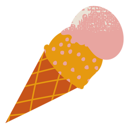 Icecream textured PNG Design