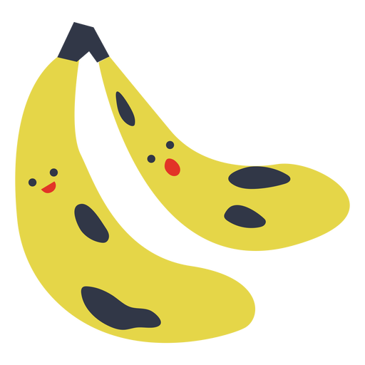 Happy bananas cute PNG Design