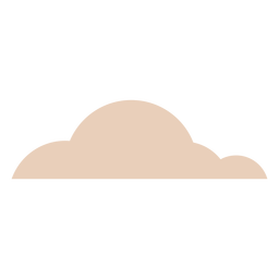 Pink cloud flat PNG Design