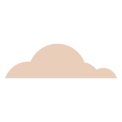 Pink cloud flat PNG Design