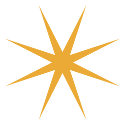Shiny star flat PNG-Design