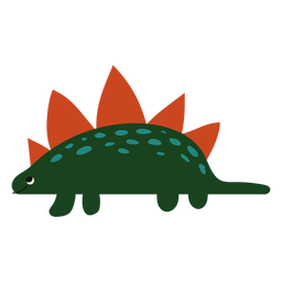 Cute Stegosaurus Flat PNG & SVG Design For T-Shirts