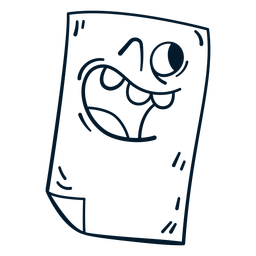 Desenho de traço de papel Desenho PNG