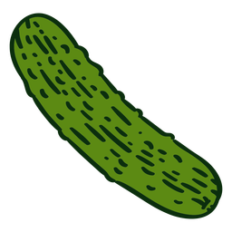 Pickle Ingredient Color Stroke PNG & SVG Design For T-Shirts