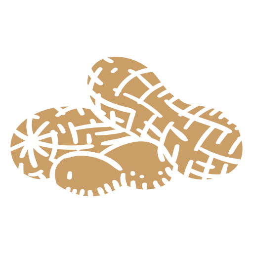 Peanuts ingredient cut-out PNG Design