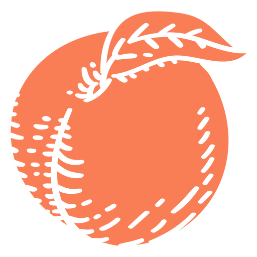Peach ingredient cut-out PNG Design