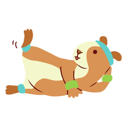 Flat cobaia - 15 Desenho PNG