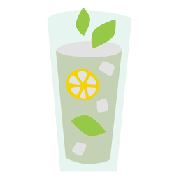 Lemonade glass color flat