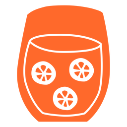 Simple glass of juice cut out Transparent PNG