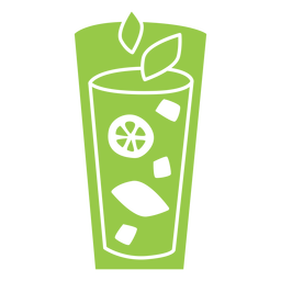 Lemonade long glass cut out PNG Design