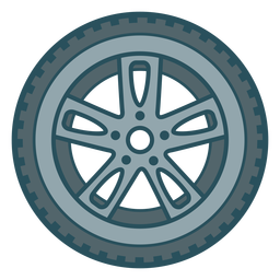 Car wheel color stroke