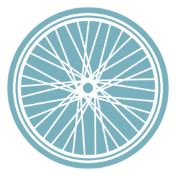 Bicycle wheel cut-out PNG Design