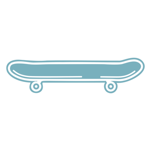 Skateboard side view cut-out PNG Design
