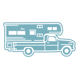 Camper Truck Cut-out PNG & SVG Design For T-Shirts